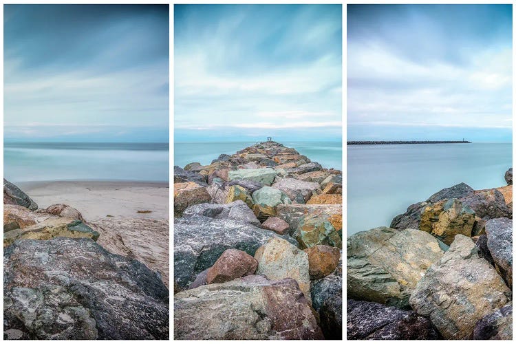 Reaching Out To The Sea Triptych