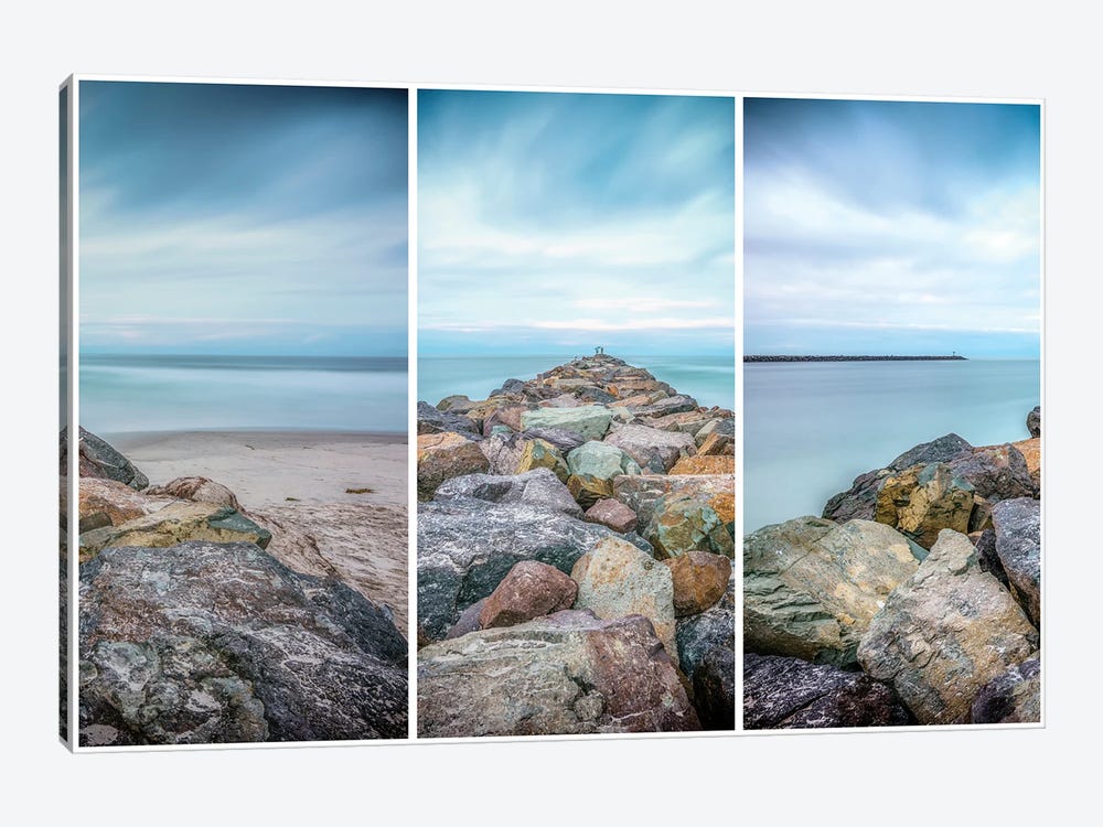 Reaching Out To The Sea Triptych by Joseph S. Giacalone 1-piece Art Print