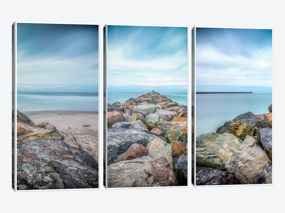 Reaching Out To The Sea Triptych by Joseph S. Giacalone 3-piece Art Print