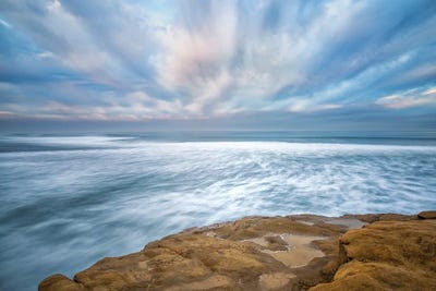 From A Cliff by Joseph S. Giacalone framed canvas print