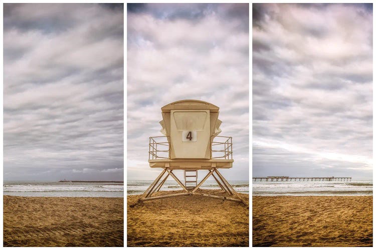 Ocean Beach 4 Triptych