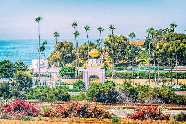 California: Looking Down On Encinitas California by Joseph S. Giacalone