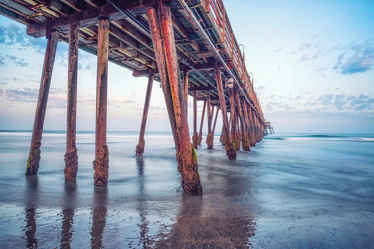 Under Imperial Beach Pier Summer Morning