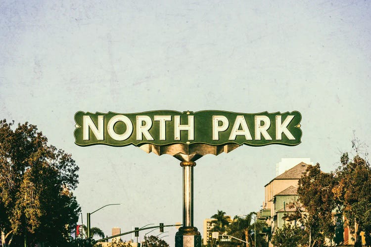 North Park Sign Vintage Vibes