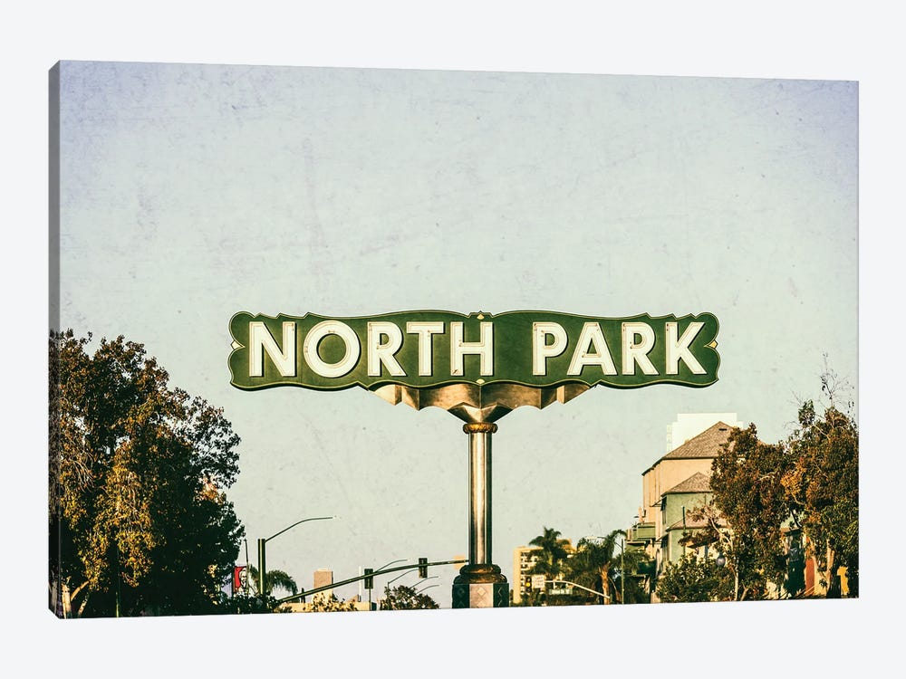 North Park Sign Vintage Vibes by Joseph S. Giacalone 1-piece Canvas Print