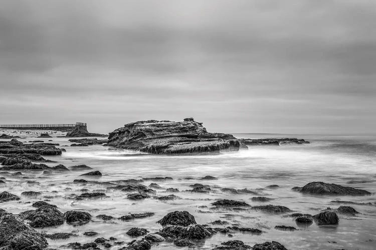 Seal Rock La Jolla California Monochrome