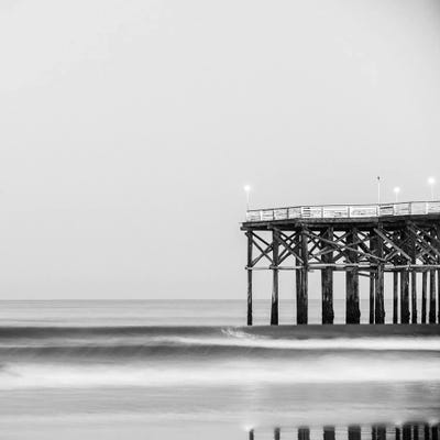 The End Of Crystal Pier Monochrome by Joseph S. Giacalone acrylic art print