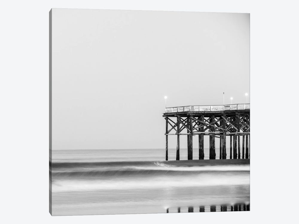 The End Of Crystal Pier Monochrome by Joseph S. Giacalone 1-piece Canvas Artwork