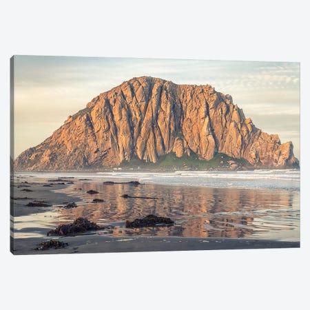 Iconic Morro Rock In Reflection Canvas Print #JGL546} by Joseph S. Giacalone Art Print