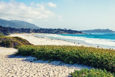 Serenity At Carmel Beach by Joseph S. Giacalone art print
