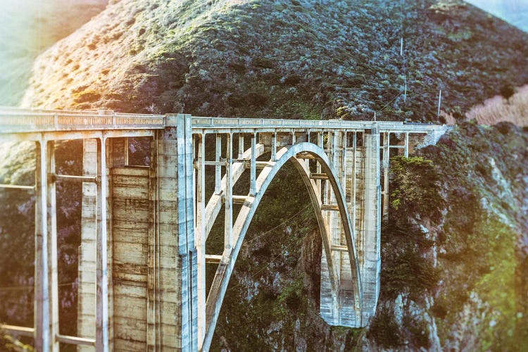 Historical Bixby Bridge Vintage Style by Joseph S. Giacalone wall art