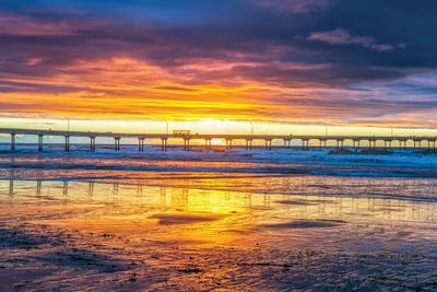Coastal Colors by Joseph S. Giacalone framed canvas print