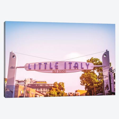 This Is Little Italy San Diego California Canvas Print #JGL588} by Joseph S. Giacalone Canvas Artwork
