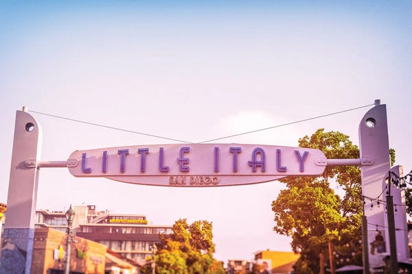 Signs: This Is Little Italy San Diego California by Joseph S. Giacalone