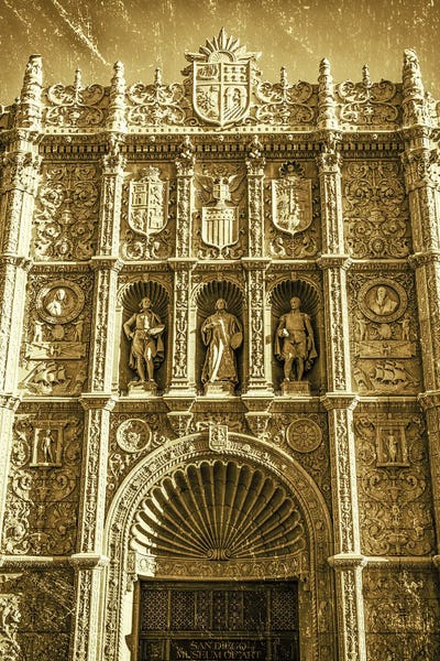 San Diego Museum Of Art Facade by Joseph S. Giacalone multi panel art