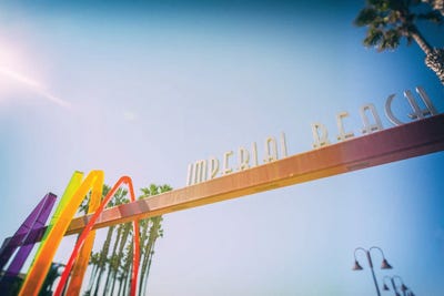 Looking Up At Imperial Beach by Joseph S. Giacalone multi panel art