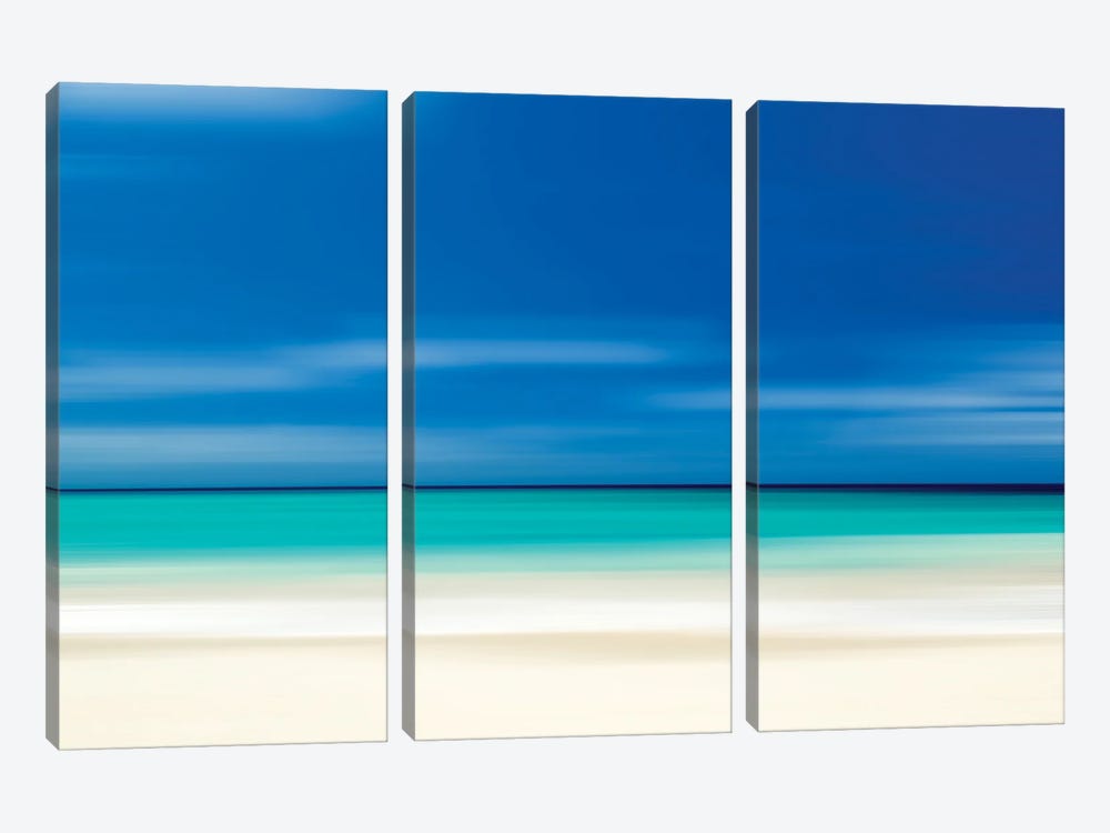 Coastal Serenity Coastal Abstract by Joseph S. Giacalone 3-piece Art Print