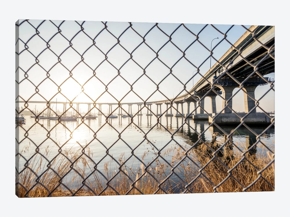 Coronado Bridge Fenced In by Joseph S. Giacalone 1-piece Art Print