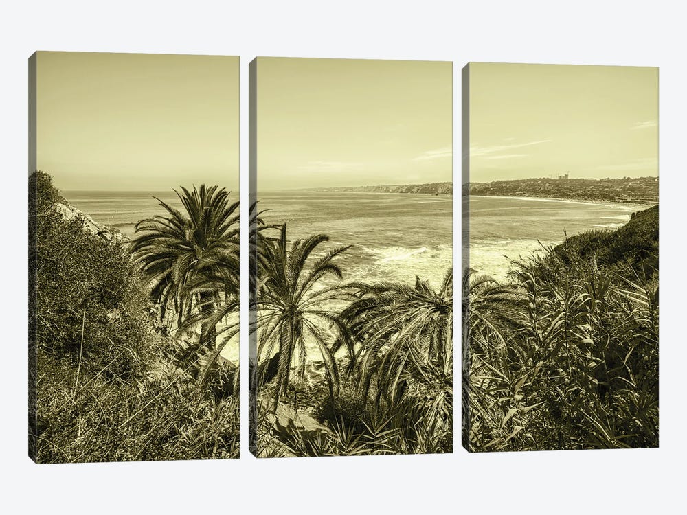Classic Vibes La Jolla California Coastal by Joseph S. Giacalone 3-piece Canvas Art