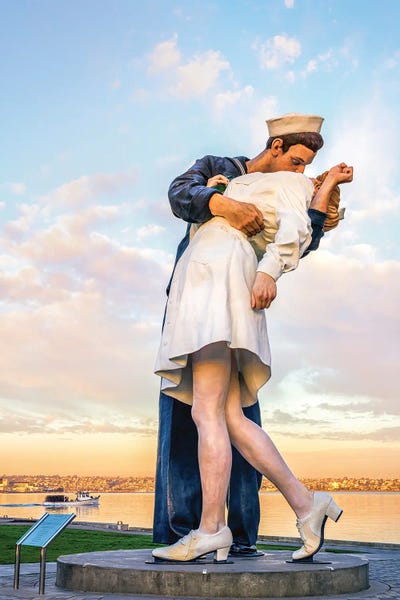 California: The Big Kiss At Sunrise San Diego California by Joseph S. Giacalone