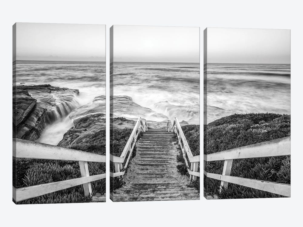 View From Above Windansea Beach by Joseph S. Giacalone 3-piece Canvas Wall Art
