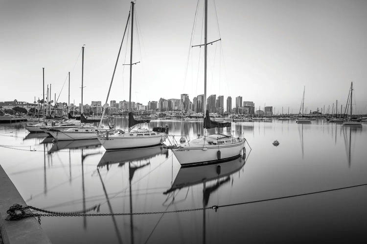 Harbor Monochrome Calm I by Joseph S. Giacalone wall art