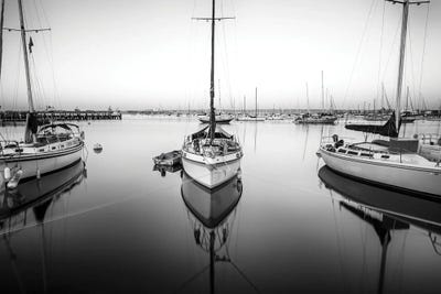 Harbor Monochrome Calm II by Joseph S. Giacalone canvas print