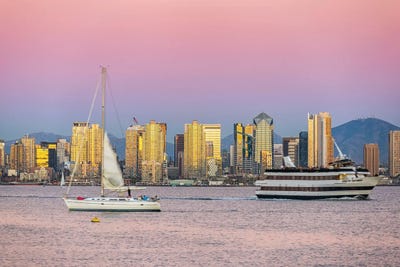 Passing By A Golden City by Joseph S. Giacalone acrylic art print