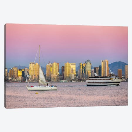 Passing By A Golden City Canvas Print #JGL65} by Joseph S. Giacalone Canvas Artwork