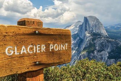 Glacier Point Sign by Joseph S. Giacalone acrylic art print