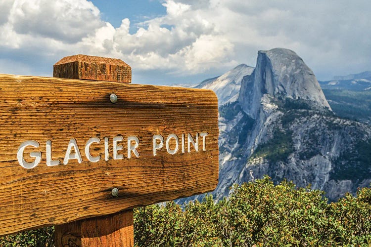 Glacier Point Sign by Joseph S. Giacalone wall art