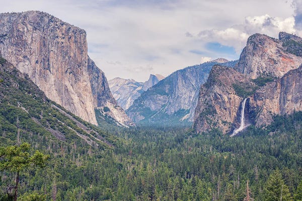 Valleys: The Classic Tunnel View At Yosemite Valley by Joseph S. Giacalone