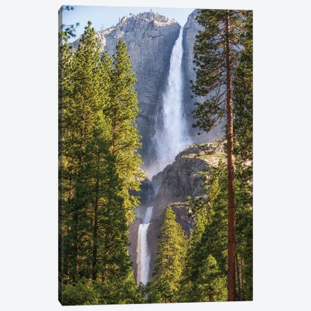 Upper And Lower Yosemite Falls Canvas Print #JGL728} by Joseph S. Giacalone Canvas Artwork