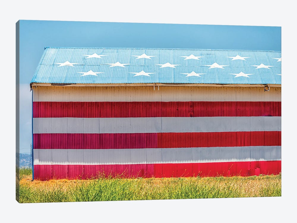 A Patriotic Barn by Joseph S. Giacalone 1-piece Canvas Artwork