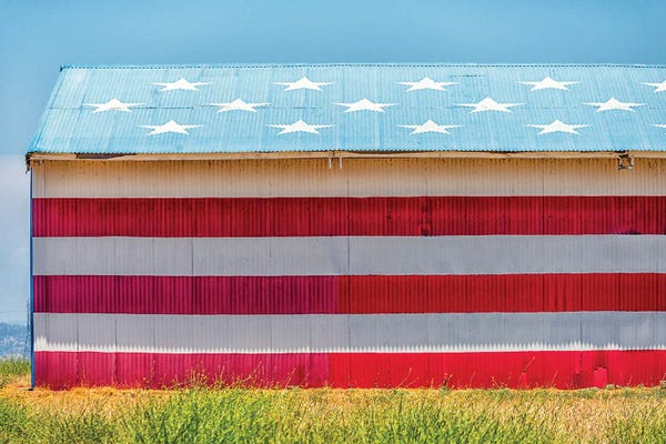 American Flags: A Patriotic Barn by Joseph S. Giacalone