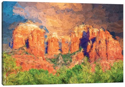 Cathedral Rock Beauty Sedona Arizona Canvas Art Print - Joseph S Giacalone