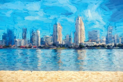 San Diego Skyline Blues by Joseph S. Giacalone acrylic art print
