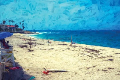 Summertime Vibes At Marine Street Beach by Joseph S. Giacalone framed canvas print
