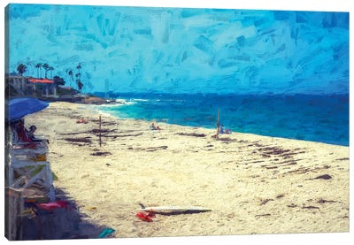 Summertime Vibes At Marine Street Beach Canvas Art Print - Joseph S Giacalone