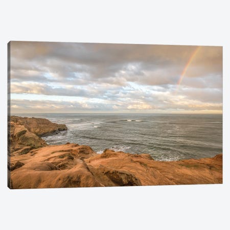 End Of The Rainbow At Sunset Cliffs Canvas Print #JGL751} by Joseph S. Giacalone Art Print