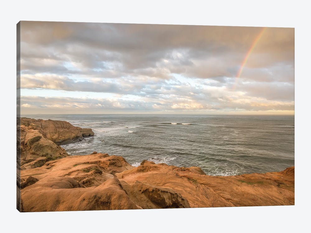 End Of The Rainbow At Sunset Cliffs by Joseph S. Giacalone 1-piece Canvas Print