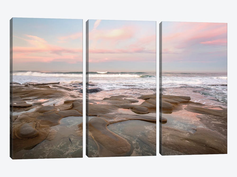 Pastel Feelings At Sunrise by Joseph S. Giacalone 3-piece Canvas Print