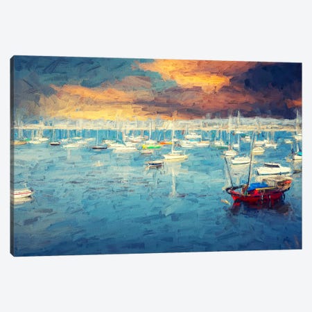 So Colorful At Monterey Bay Canvas Print #JGL756} by Joseph S. Giacalone Canvas Wall Art
