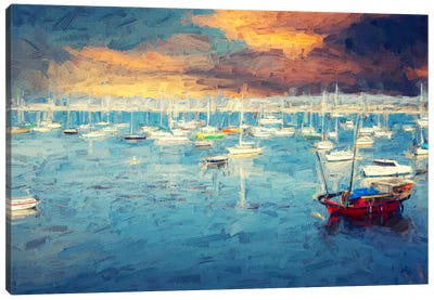 So Colorful At Monterey Bay Canvas Art Print - Joseph S Giacalone