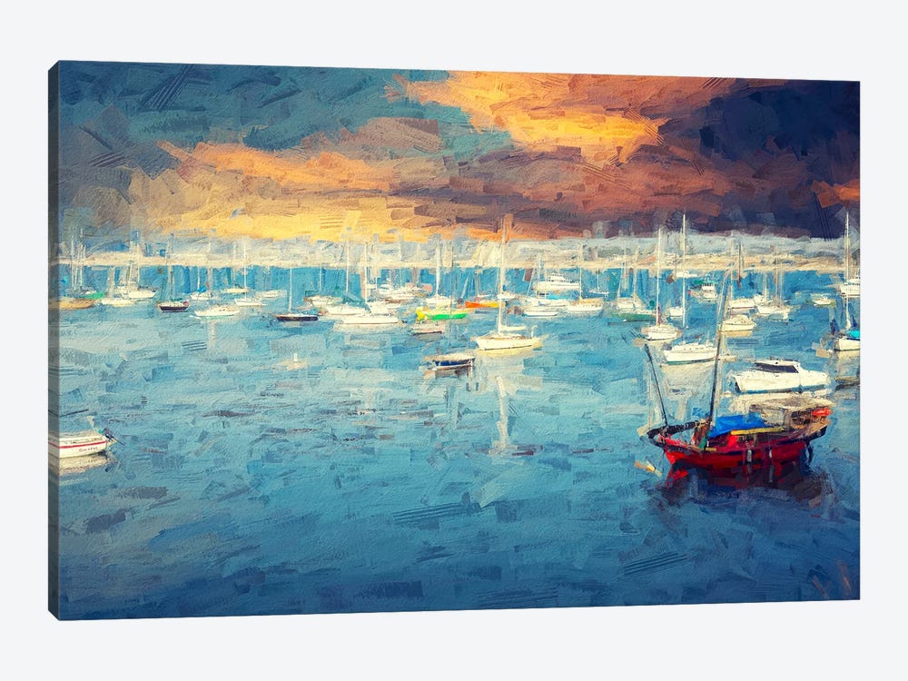 So Colorful At Monterey Bay by Joseph S. Giacalone 1-piece Canvas Artwork