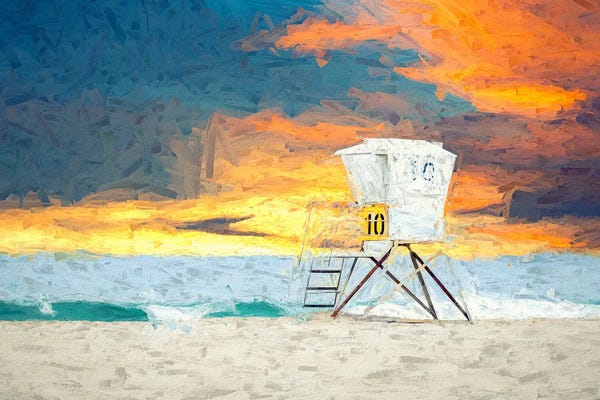 San Diego: Tower At Sunset San Diego California by Joseph S. Giacalone