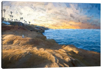 Sunset Cliffs Natural Park Coastal Paradise Canvas Art Print - Joseph S Giacalone