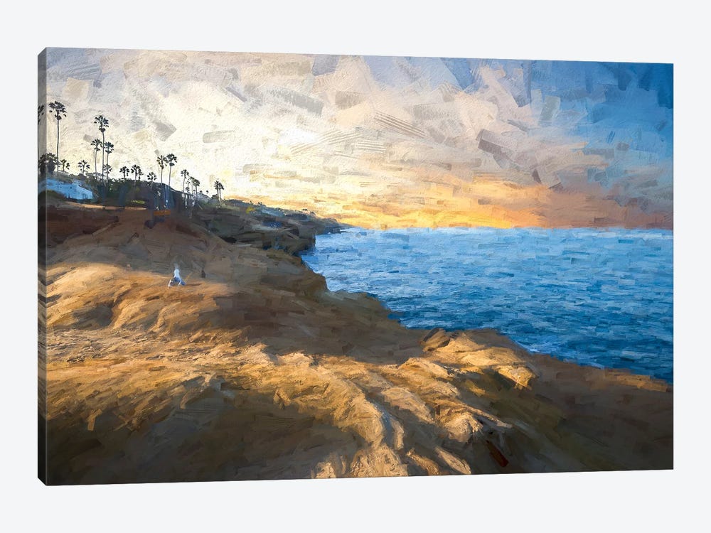 Sunset Cliffs Natural Park Coastal Paradise by Joseph S. Giacalone 1-piece Canvas Wall Art