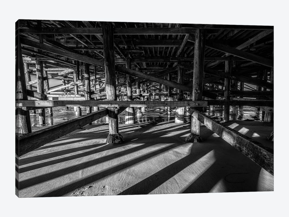 Under Crystal Pier Light And Shadows by Joseph S. Giacalone 1-piece Canvas Print