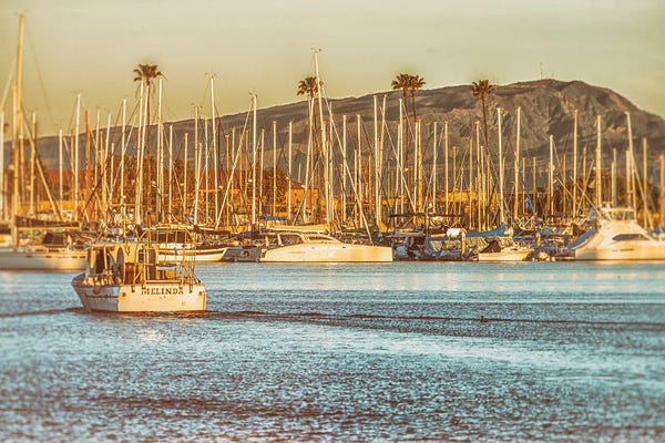 Harbors: Oceanside Harbor Vintage by Joseph S. Giacalone